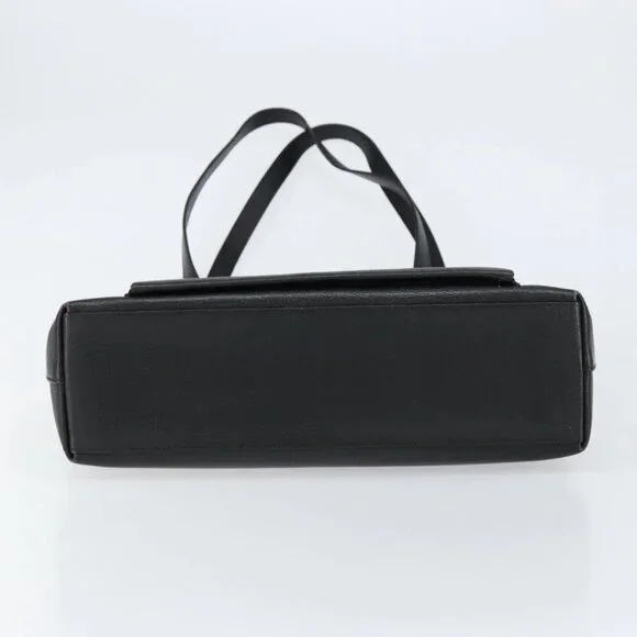 GUCCI Tote Bag Leather Black Gold 002 1817 0336 Auth ep12099